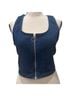 iris Blue Sleeveless Top Size L - photo 1