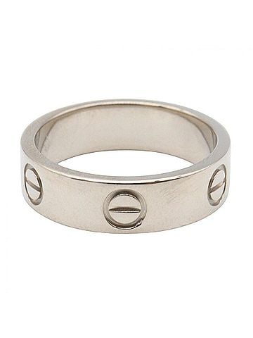 Cartier Cartier Love Ring, 18K White Gold (18KWG), Silver Tone, B4084700 (Men's/Women's) (view 2)