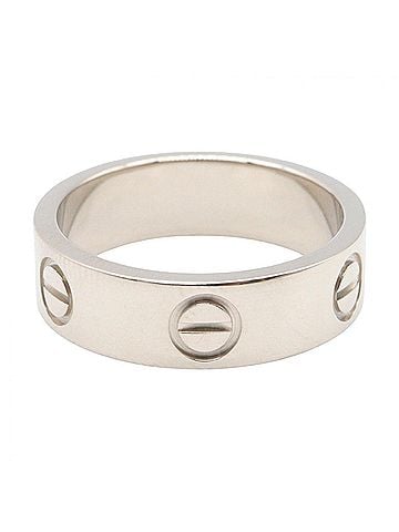 Cartier Cartier Love Ring, 18K White Gold (18KWG), Silver Tone, B4084700 (Men's/Women's) (view 2)