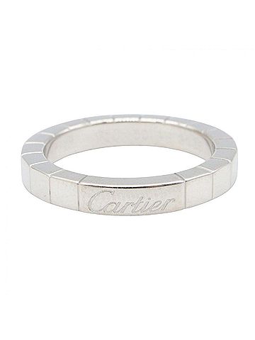 Cartier Cartier Lanieres Ring, 18K White Gold (18KWG), Men's/Women's, Silver Tone (view 2)