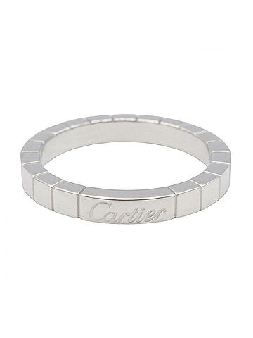 Cartier Cartier Lanieres Ring, 18K White Gold (18KWG), Men's/Women's, Silver Tone (view 2)