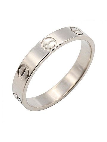 Cartier Cartier Mini Love Ring, 18K White Gold (18KWG), Silver Tone, B4085100 (Men's/Women's) (view 1)