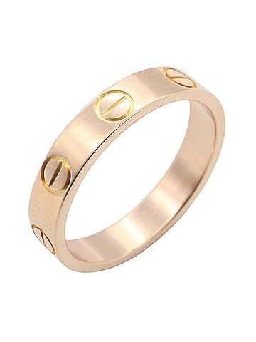 Cartier Cartier Mini Love Ring, 18K Pink Gold (PG), Men's/Women's, Tone, B4085248 (view 1)