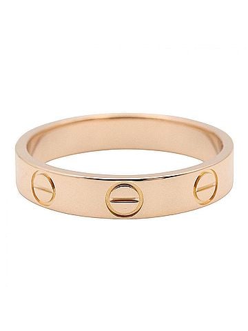 Cartier Cartier Mini Love Ring, 18K Pink Gold (PG), Men's/Women's, Tone, B4085200 (view 2)