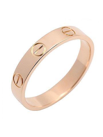 Cartier Cartier Mini Love Ring, 18K Pink Gold (PG), Men's/Women's, Tone, B4085200 (view 1)