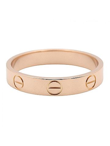 Cartier Cartier Mini Love Ring, 18K Pink Gold (PG), Men's/Women's, Tone, B4085200 (view 2)