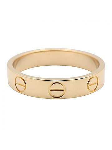 Cartier Cartier Mini Love Ring, 18K (Yellow Gold), Men's/Women's, Gold Tone, B4085048 (view 2)
