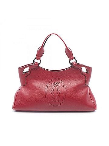 Cartier Cartier Marcello de SM Handbag, Leather, Women's, Bordeaux (Burgundy) (view 1)