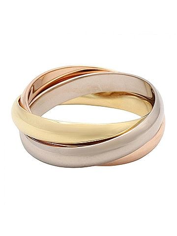 Cartier Cartier Trinity Ring - Ring/Finger Jewelry 18K (Yellow Gold), 18KWG (White 18KPG (Pink Gold) Men's/Women's Gold Tones/Silver Tones CRB4052753 (view 2)