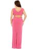 Mac Duggal 100% Polyester Solid Pink Cocktail Dress Size 18 - photo 2