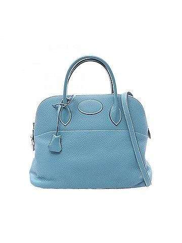 Hermès Hermes Bolide 35 Blue Jean 2-Way Handbag, Taurillon Clemence Leather, Women's, (view 1)