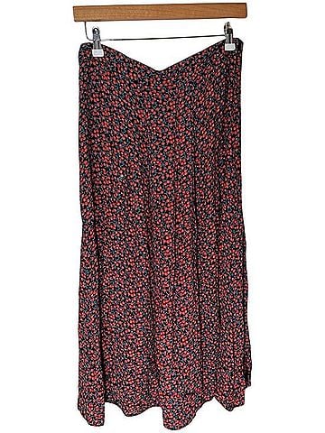Zara Floral  Midi Skirt With Double Front Slits Casual Skirt (view 2)