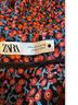 Zara Floral Red Black Casual Skirt Size M - photo 3
