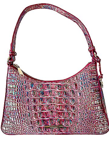Brahmin Esme Magenta Wonderland Melbourne  Leather Shoulder Bag (view 1)