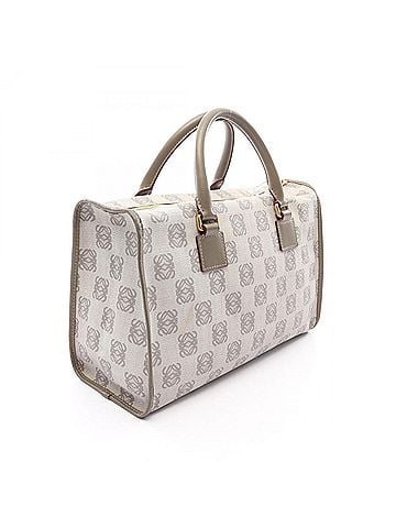 Loewe Loewe Anagram Tote Bag Handbag, Coated Canvas Leather, Women's, Gray (view 2)