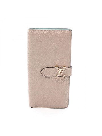 Louis Vuitton Louis Vuitton LV Vertical Wallet Galet Bi-fold Long Leather Women's Beige M81367 (view 1)