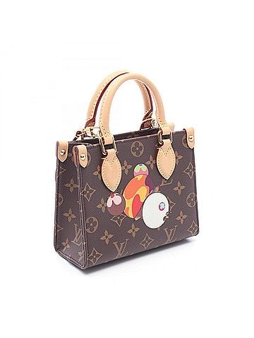 Louis Vuitton Louis Vuitton LV x TM OnTheGo BB Monogram Panda 2-Way Handbag, Coated Canvas and Leather, Pattern, Women's, Brown, M13668 (view 2)