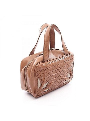 Bottega Veneta Bottega Veneta Intrecciato Handbag, Leather, Women's, Brown (view 2)