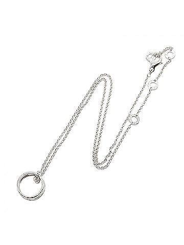 Bvlgari Bulgari BVLGARI Parentesi Necklace, 18KWG (White Gold), Silver Tone, for Men and Women (view 2)
