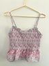 LoveShackFancy 100% Cotton Floral Pink White Tank Top Size L - photo 9