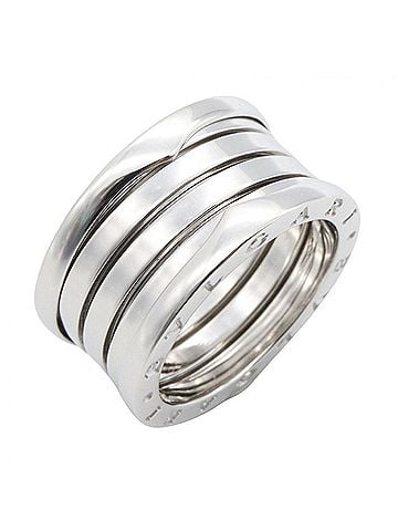 Bvlgari Bvlgari Bulgari B-zero1 Ring, 4-band ring, 18K White Gold (18KWG), Silver-tone, for Men and Women, Item Number 346594 (view 1)