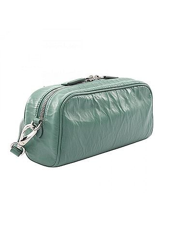 Prada Prada PRADA Triangle Plate Shoulder Bag Handbag Leather Women's Green 1BH198 (view 2)