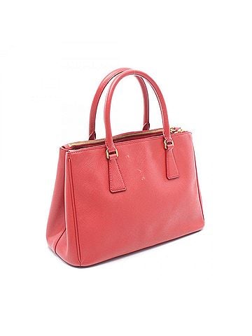 Prada Prada Galleria Handbag, Leather, Women's, Red (BN1801) (view 2)