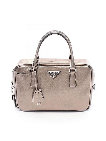 Prada Prada Galleria Handbag, Leather, Women's, Gold Tone, BN1113 (view 1)