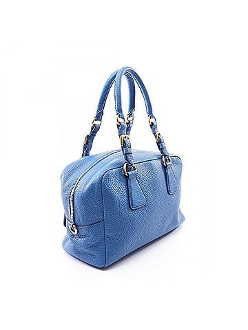 Prada Prada VIT.DAINO Handbag, Leather, Women's, Blue, B3091M (view 2)