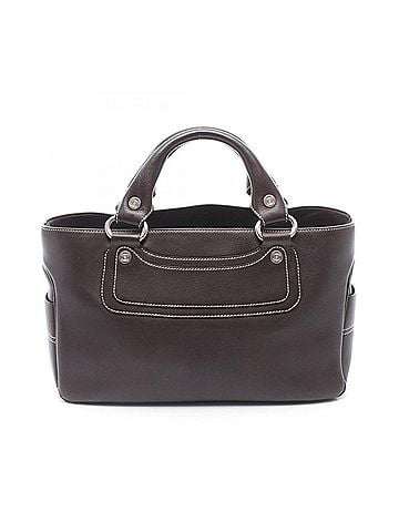 Céline Celine Boogie Bag Handbag, Leather, Women's, Brown, 134023 (view 1)