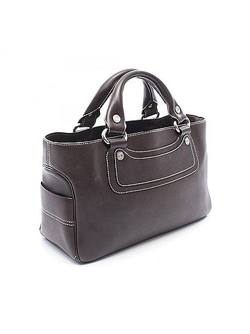 Céline Celine Boogie Bag Handbag, Leather, Women's, Brown, 134023 (view 2)
