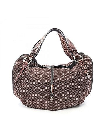 Céline Celine Bittersweet Macadam Embossed Handbag, Canvas and Leather, Women's, Brown (view 1)