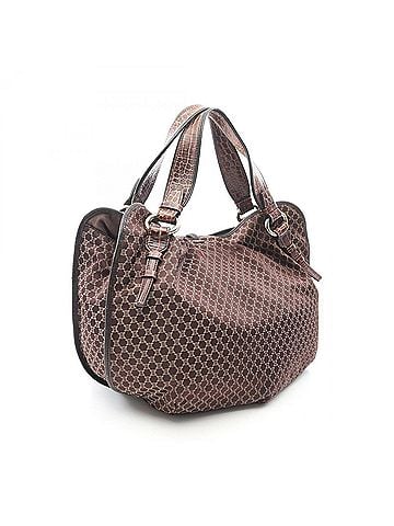 Céline Celine Bittersweet Macadam Embossed Handbag, Canvas and Leather, Women's, Brown (view 2)
