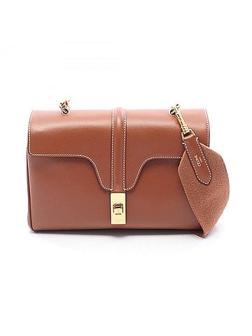 Céline Celine Teen Soft 16 Shoulder Bag/Handbag, Leather, Women's, Brown, 196853CR4.04LU (view 1)