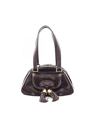 Céline Celine CELINE Shoulder Bag Handbag Leather Women's Brown (view 1)
