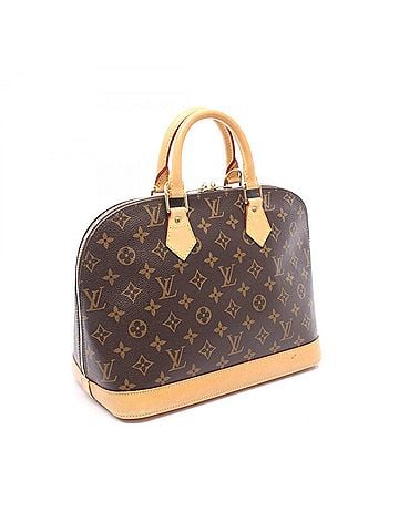 Louis Vuitton Louis Vuitton Alma PM Handbag, Coated Canvas and Leather, Monogram Pattern, Women's, Brown, M51130 (view 2)