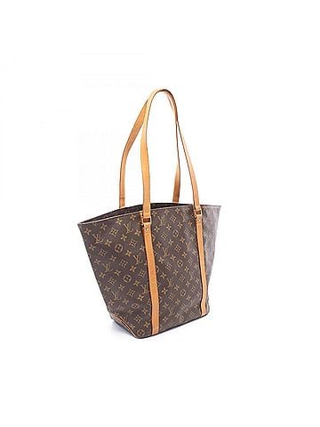 Louis Vuitton Louis Vuitton Sac Shopping Monogram Tote Bag Handbag, Coated Canvas Leather, Women's, Brown, M51108 (view 2)