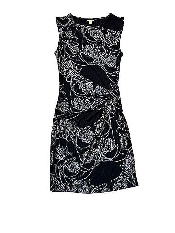 Leifsdottir Floral Anthropologie Black Casual Dress (view 1)