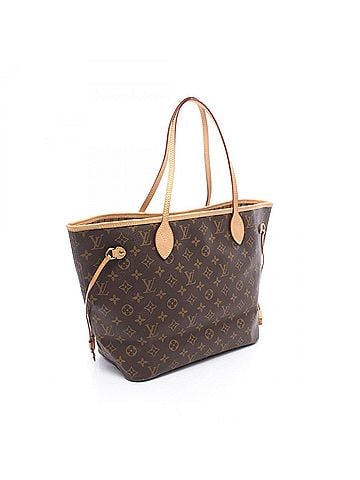 Louis Vuitton Louis Vuitton Neverfull MM Monogram Tote Bag Handbag, Coated Canvas Leather, Women's, Brown, M40156 (view 2)