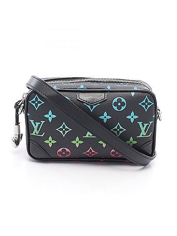 Louis Vuitton Louis Vuitton Trocadero Wearable Wallet Shoulder Bag Handbag Coated Canvas Leather Monogram Iridescent Men's Black Multicolor M13903 (view 1)