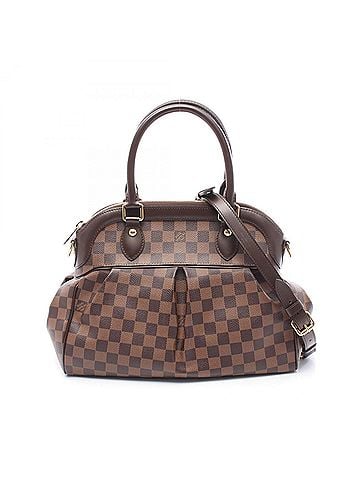 Louis Vuitton Louis Vuitton Trevi PM Damier Ebene 2-Way Handbag, Coated Canvas Leather, Women's, Brown, N51997 (view 1)