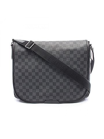 Louis Vuitton Louis Vuitton Daniel GM Damier Graphite Shoulder Bag/Handbag, Coated Canvas and Leather, Graphite, Men's, Black, N58033 (view 1)