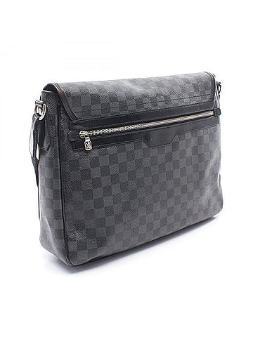 Louis Vuitton Louis Vuitton Daniel GM Damier Graphite Shoulder Bag/Handbag, Coated Canvas and Leather, Graphite, Men's, Black, N58033 (view 2)