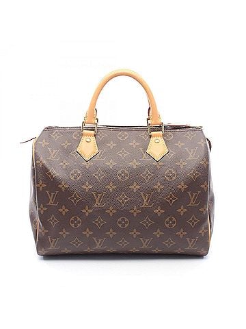 Louis Vuitton Louis Vuitton Speedy 30 Handbag, Coated Canvas and Leather, Monogram Pattern, Women's, Brown, M41108 (view 1)