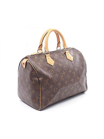 Louis Vuitton Louis Vuitton Speedy 30 Handbag, Coated Canvas and Leather, Monogram Pattern, Women's, Brown, M41108 (view 2)