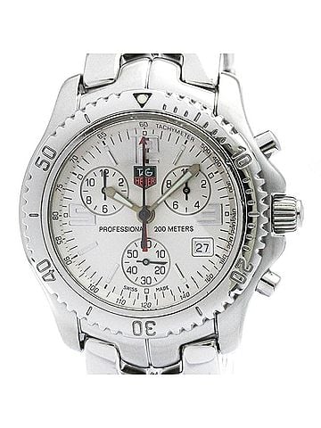 TAG Heuer TAG HEUER Link Chronograph Steel Quartz Mens Watch CT1112 Polished (view 1)
