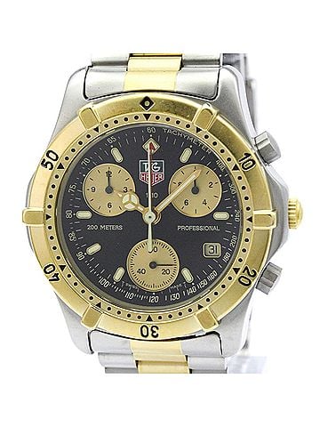 TAG Heuer TAG HEUER 2000 Professional Chronograph Gold Plated Steel Watch CE1120 (view 1)