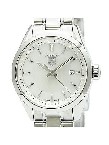 TAG Heuer TAG HEUER Carrera Stainless Steel Quartz Ladies Watch WV1415 Polished (view 1)