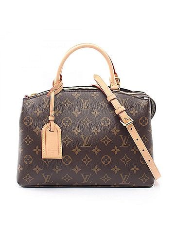 Louis Vuitton Louis Vuitton Petit Palais PM Monogram 2-Way Handbag, Coated Canvas and Leather, Women's, Brown, M45900 (view 1)