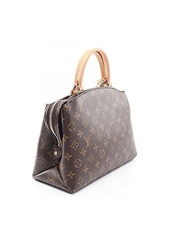 Louis Vuitton Louis Vuitton Petit Palais PM Monogram 2-Way Handbag, Coated Canvas and Leather, Women's, Brown, M45900 (view 2)